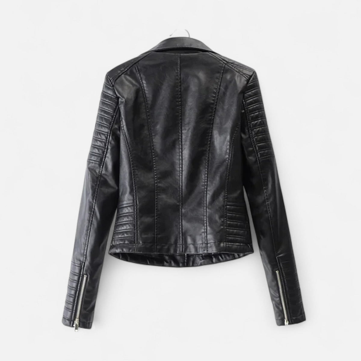 Chaqueta biker para mujer con cremalleras