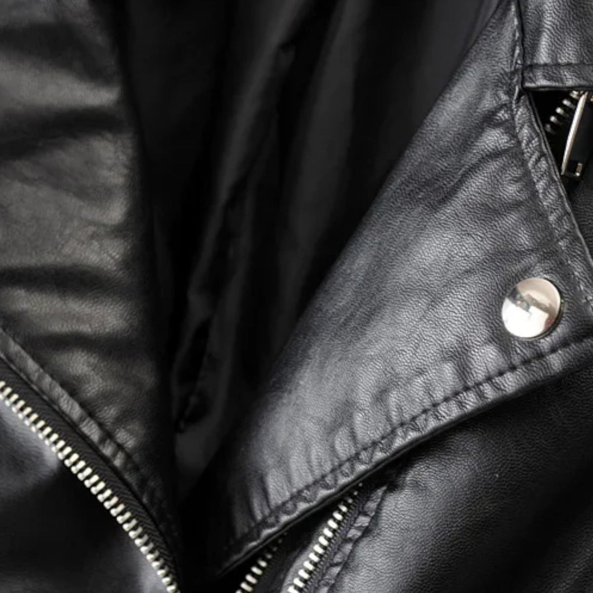 Chaqueta biker para mujer con cremalleras