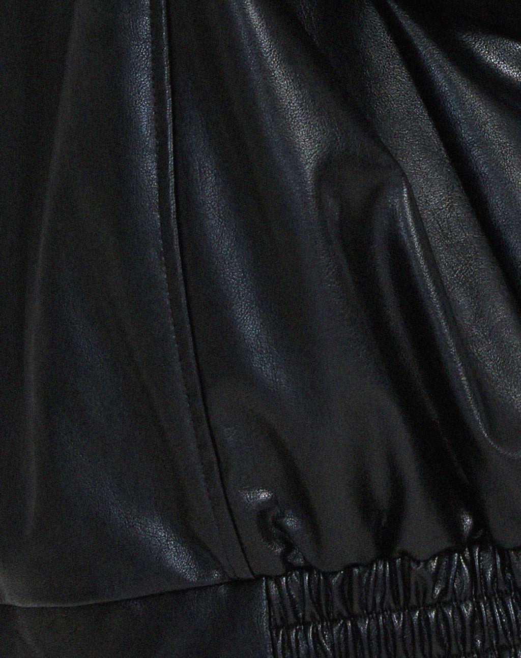 Chaqueta oversize para mujer de efecto cuero