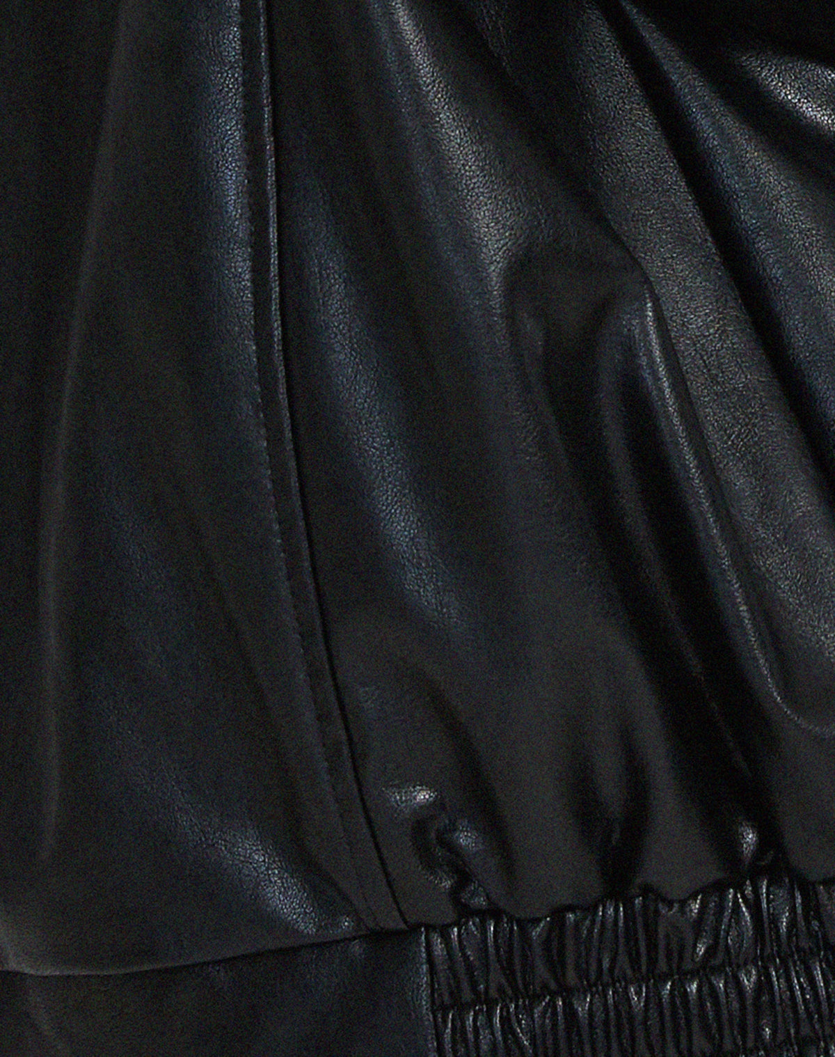 Chaqueta oversize para mujer de efecto cuero