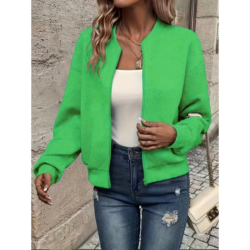 Chaqueta ligera con cremallera para mujer – vista de detalle 1