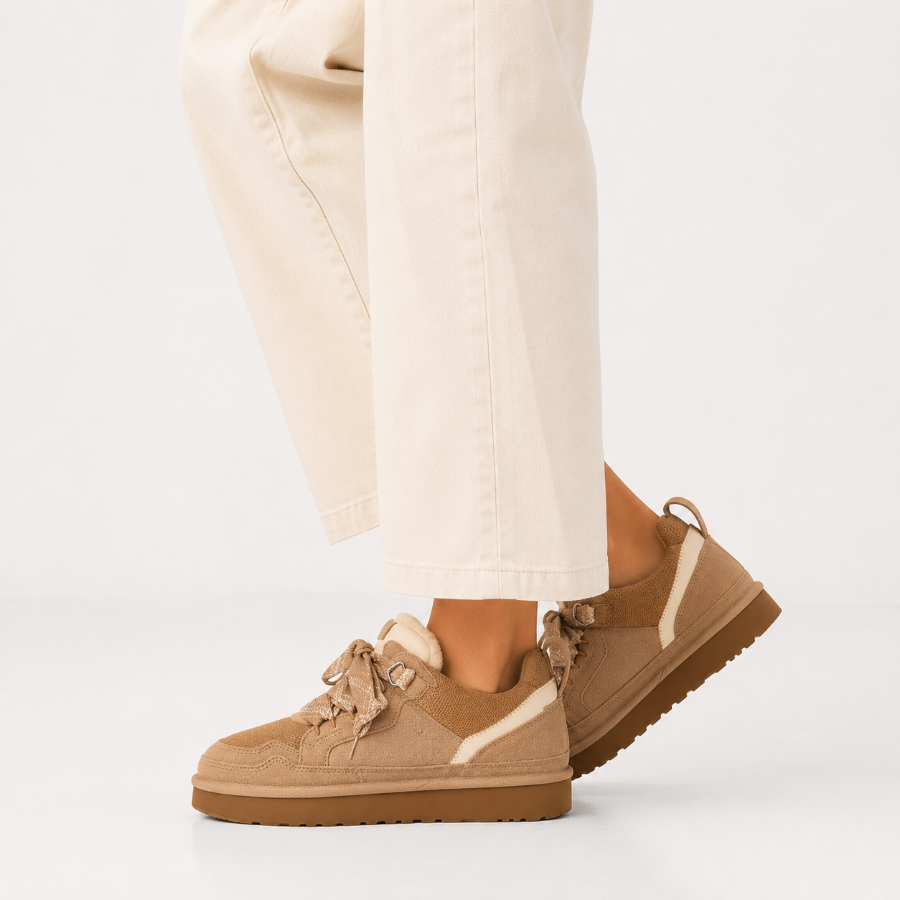 Zapatillas para mujer con cordones anchos para el día a día
