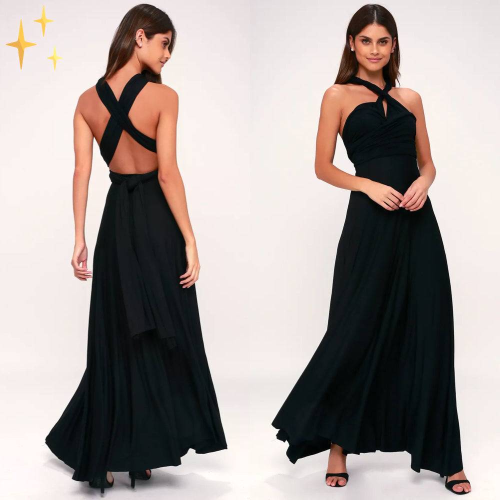 Vestido largo para mujer de estilo multiposición