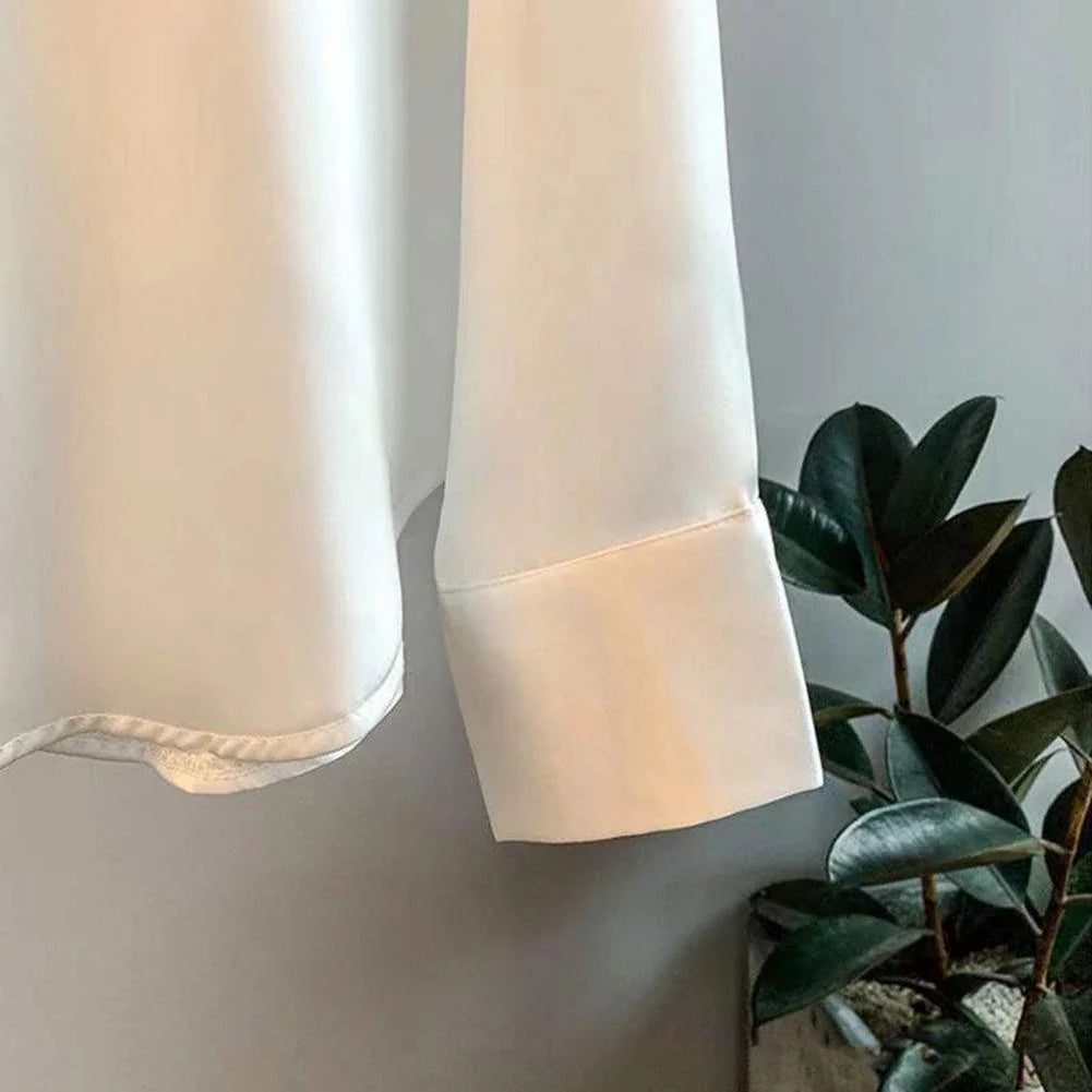 Blusa satinada para mujer