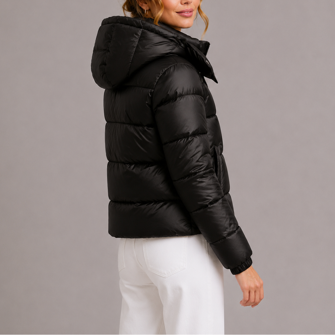 Chaqueta acolchada para mujer con capucha