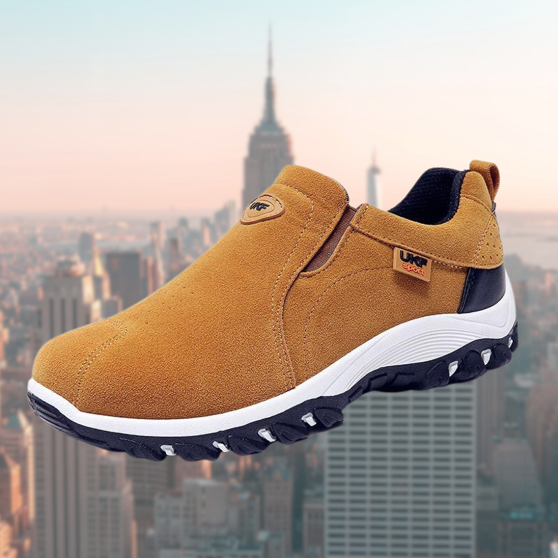 Zapatillas sin cordones para hombre con suela gruesa para el tiempo libre