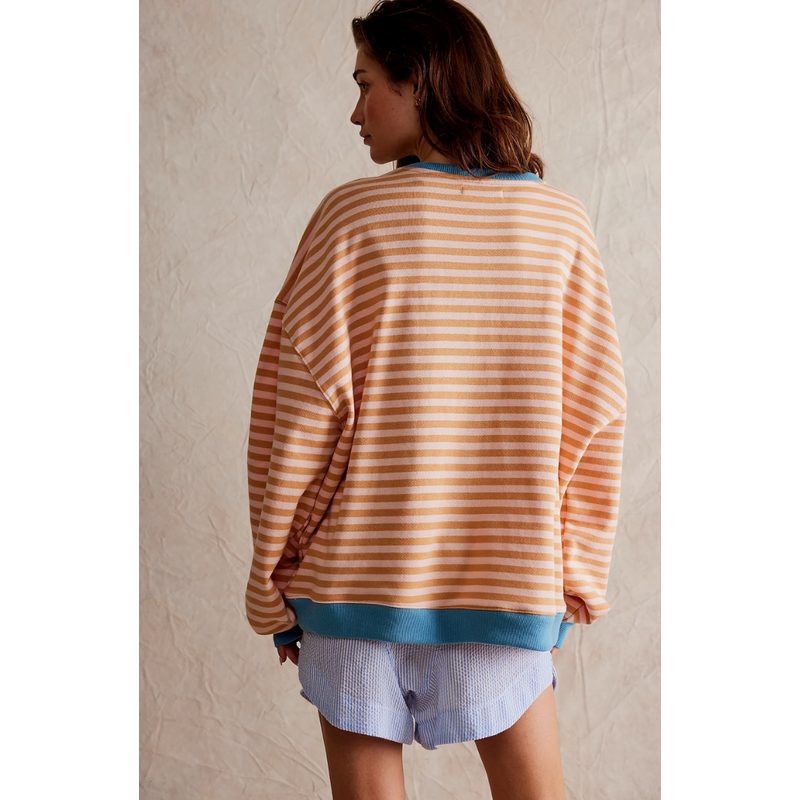 Jersey de rayas con cuello redondo para mujer – vista de detalle 6