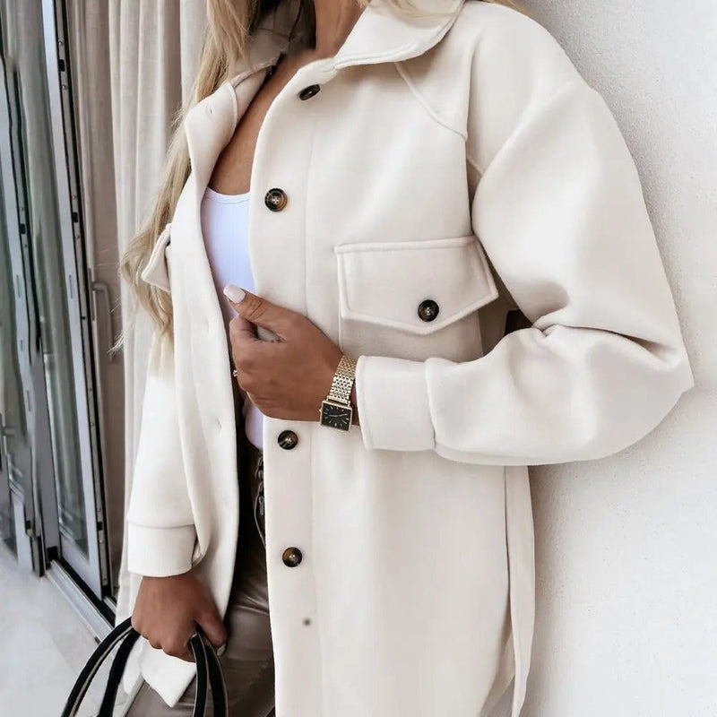 Sobrecamisa con bolsillos para mujer – vista de detalle 2